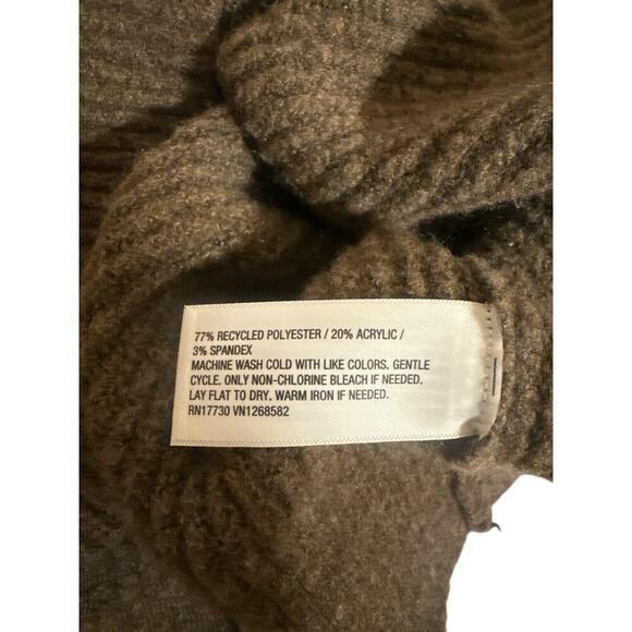 Ava & Viv Women V-Neck Soft Cozy Ribbed Knit Pullover Sweater Size 1X Brown NWT - Picture 8 of 8